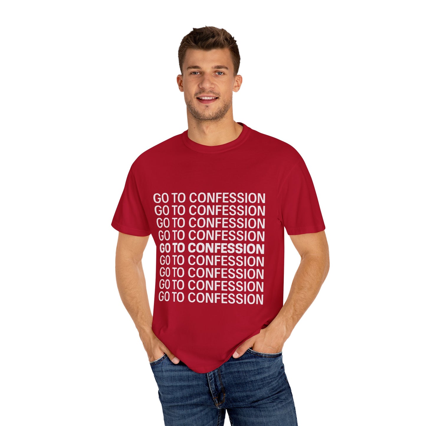Go to Confession - Modern Tee